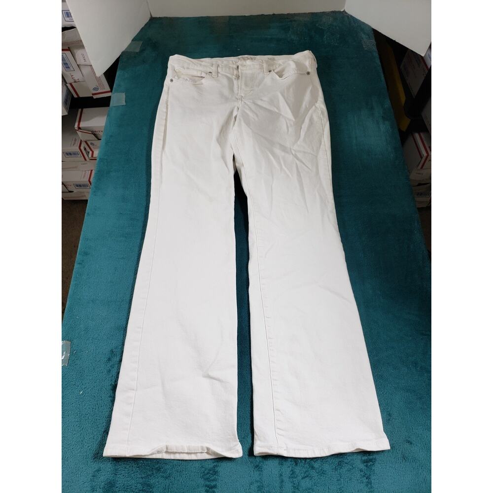 Lucky Brand Jeans Size 8 Womens Blue Stretch Pants Dark Mid Rise Sweet Bootcut - Picture 2 of 15